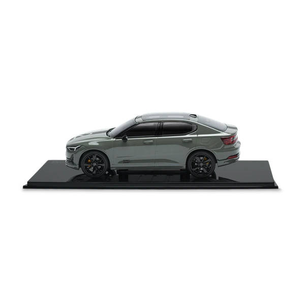 Skalmodell av Polestar 2 BST Edition 230 i skala 1:43 i färgen nebula